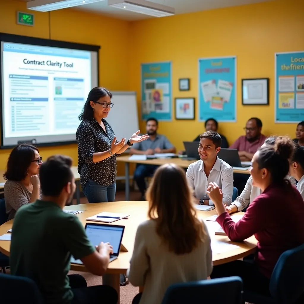 Modern office environment